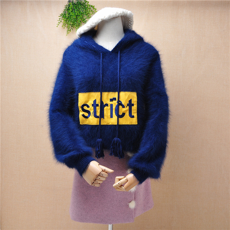 ladies women fashion cute Lettwe short style hoodie mink cashmere knitted hoodie loose pullover angora fur winter jumper sweater, Body56cm chest100cm
ladies women fashion cute Lettwe short style hoodie mink cashmere knitted hoodie loose pullover angora fur winter jumper sweater, Body56cm chest100cm
