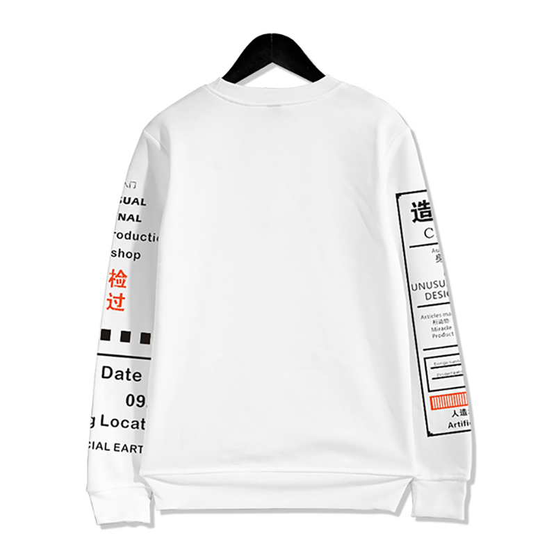 Chinese Characters Artificial Earth 3D hoodie Sweatshirt Harajuku Tracksuit Outerwear Graphic Graffiti Kanji Sweatshirts 2020