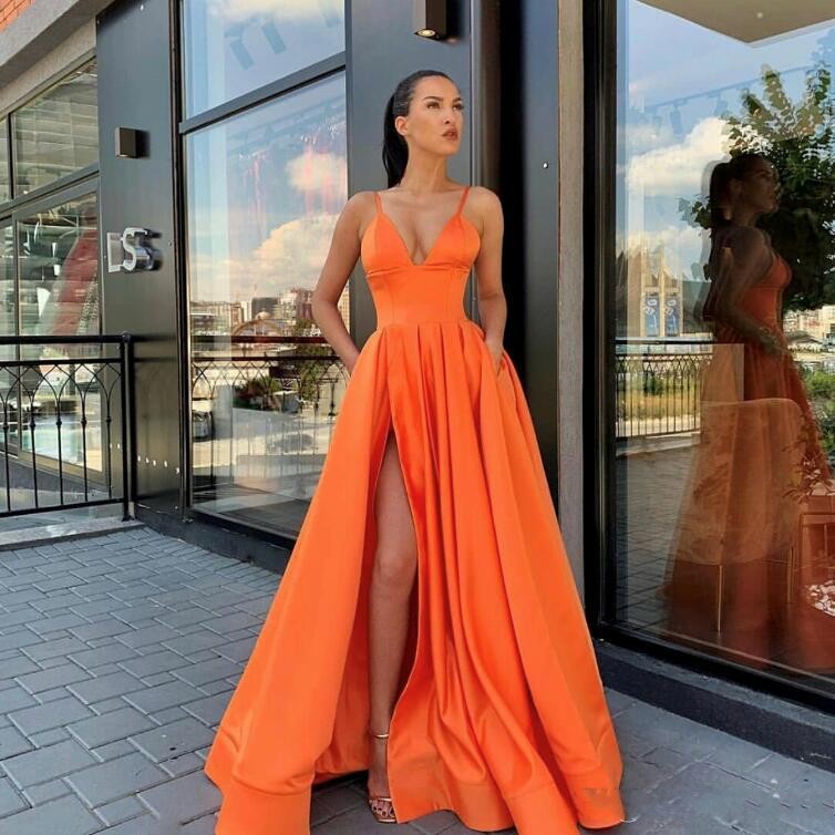 Formal High Front Split Orange Evening Dresses with Pockets 2020 Dubai Arabic Occasion Prom Dress Long Party Gown robes soirees, Sage
Formal High Front Split Orange Evening Dresses with Pockets 2020 Dubai Arabic Occasion Prom Dress Long Party Gown robes soirees, Sage