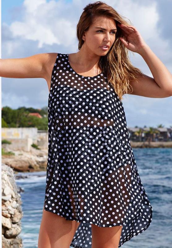 Hirigin Thin Chiffon Plus Size Beach Cover Up Women Swimwear 2020 New Cute Polka Dot Printed Women Bathing Suit Summer Beachwear
Hirigin Thin Chiffon Plus Size Beach Cover Up Women Swimwear 2020 New Cute Polka Dot Printed Women Bathing Suit Summer Beachwear