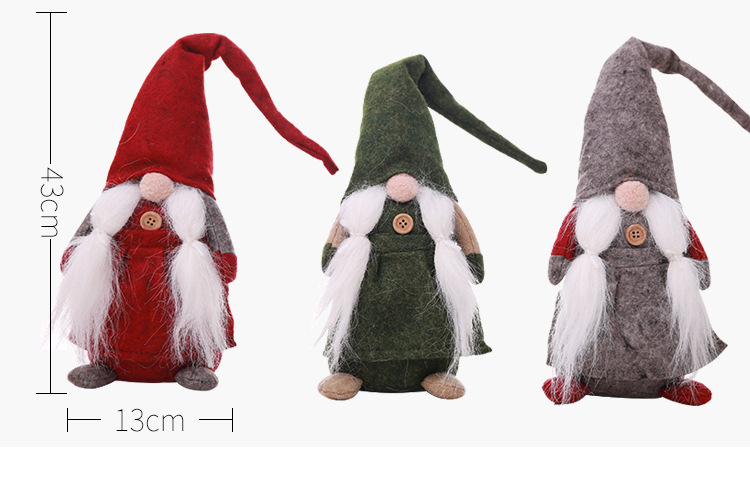 high quality Christmas tree decorations for home Santa Claus standing doll decoration supplies festival holiday European style
high quality Christmas tree decorations for home Santa Claus standing doll decoration supplies festival holiday European style