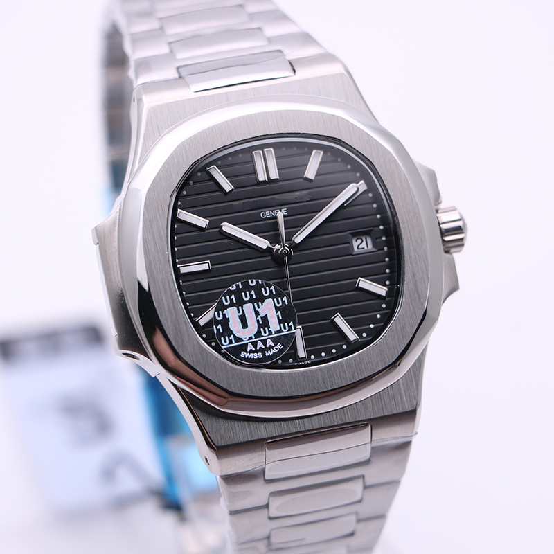 New U1 Factory Watch Men Mechanical 2813 Automatic Movement Watches Stainless Steel Skeleton Case Black Dial 5711 Mens Wristwatches, Slivery;brown
New U1 Factory Watch Men Mechanical 2813 Automatic Movement Watches Stainless Steel Skeleton Case Black Dial 5711 Mens Wristwatches, Slivery;brown