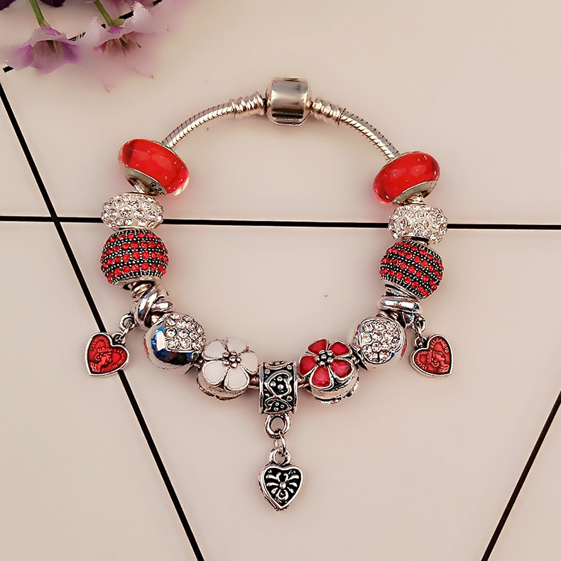Wholesale- Glass Charm Bracelets Christmas bracelet For Women Original DIY Jewelry Style Fit Pandora with Crown
Wholesale- Glass Charm Bracelets Christmas bracelet For Women Original DIY Jewelry Style Fit Pandora with Crown