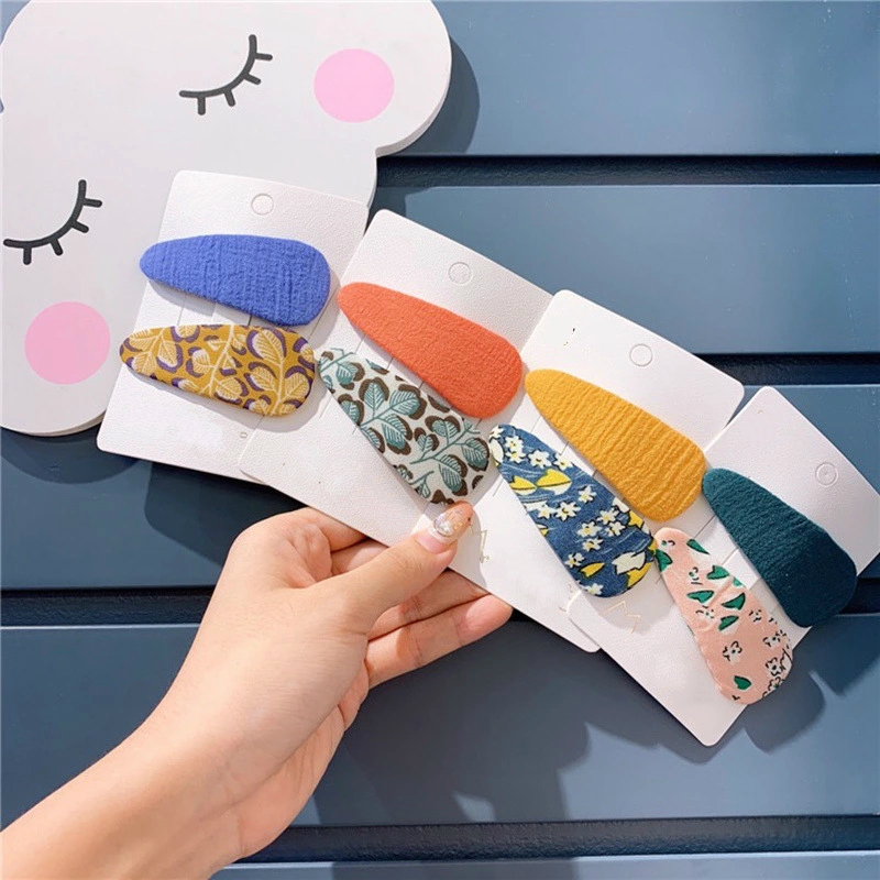 European USA Hot Selling Luxury Designer Fabric Hair Clips 2 pcs Side Hairpins for Women Girls Water Drop Shape
European USA Hot Selling Luxury Designer Fabric Hair Clips 2 pcs Side Hairpins for Women Girls Water Drop Shape