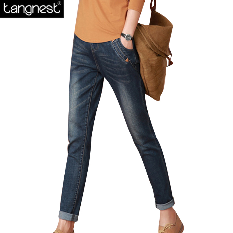TANGNEST Elastic Waist Casual Long Denim Pants 2017 NEW Fashion Woman Cotton Blend Trousers Spring Basic Jeans Plus Size WKN440, Blue
TANGNEST Elastic Waist Casual Long Denim Pants 2017 NEW Fashion Woman Cotton Blend Trousers Spring Basic Jeans Plus Size WKN440, Blue