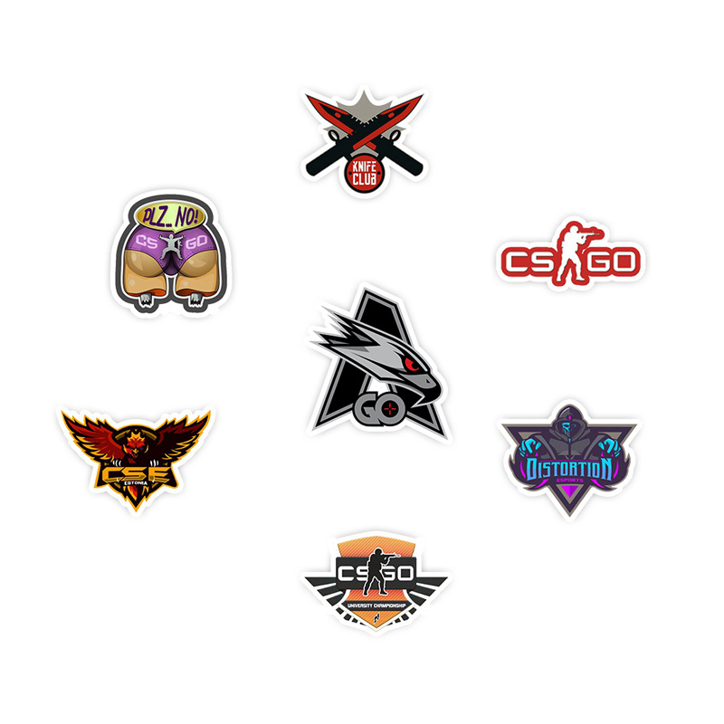 50pcs/Set Game CS GO Counter Stickers Guitar Albums Luggage Laptop Surfboard Skateboard Bicycle Fridge Sticker Decal