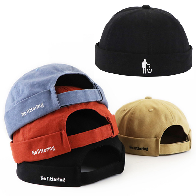No Littering Brimless Docker Leon Cap Adjustable Sailor Skullcap Cotton Beanie Hat No Brim Rolled Cuff Trucker Worker Cap Men Women 15010, Orange red
No Littering Brimless Docker Leon Cap Adjustable Sailor Skullcap Cotton Beanie Hat No Brim Rolled Cuff Trucker Worker Cap Men Women 15010, Orange red