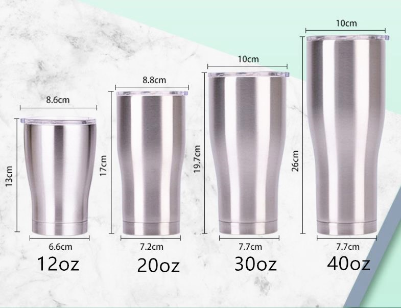 New 12oz Curved Tumblers with Lid Stainless Steel Slim Tumbler Double Wall Vacuum Insulated Water Bottle Travel Mug Car Mugs, Stainless steel color
New 12oz Curved Tumblers with Lid Stainless Steel Slim Tumbler Double Wall Vacuum Insulated Water Bottle Travel Mug Car Mugs, Stainless steel color