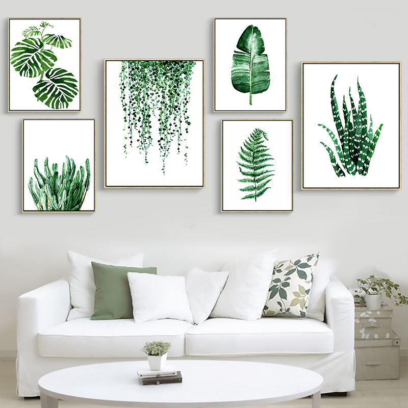 Modern Green Tropical Plant Leaves Canvas Art Print Poster , Nordic Green Plant Wall Pictures Kids Room Large Painting No Frame
Modern Green Tropical Plant Leaves Canvas Art Print Poster , Nordic Green Plant Wall Pictures Kids Room Large Painting No Frame