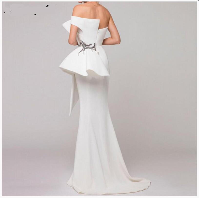 Unique Cheap Lace Sheath Dresses Strapless Backless Floor Length Ruffles Plus Size Wedding Dress Bridal Gowns vestidos de novia