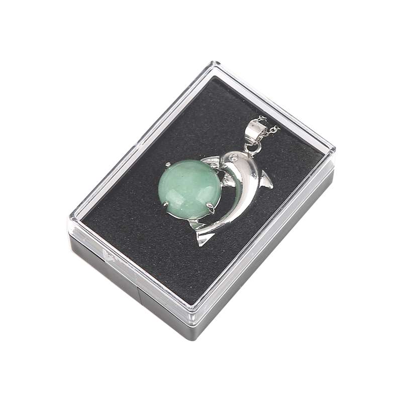 12 random alloy dolphin jewels stone pendant men and women meaning stainless steel necklace birthday gift set