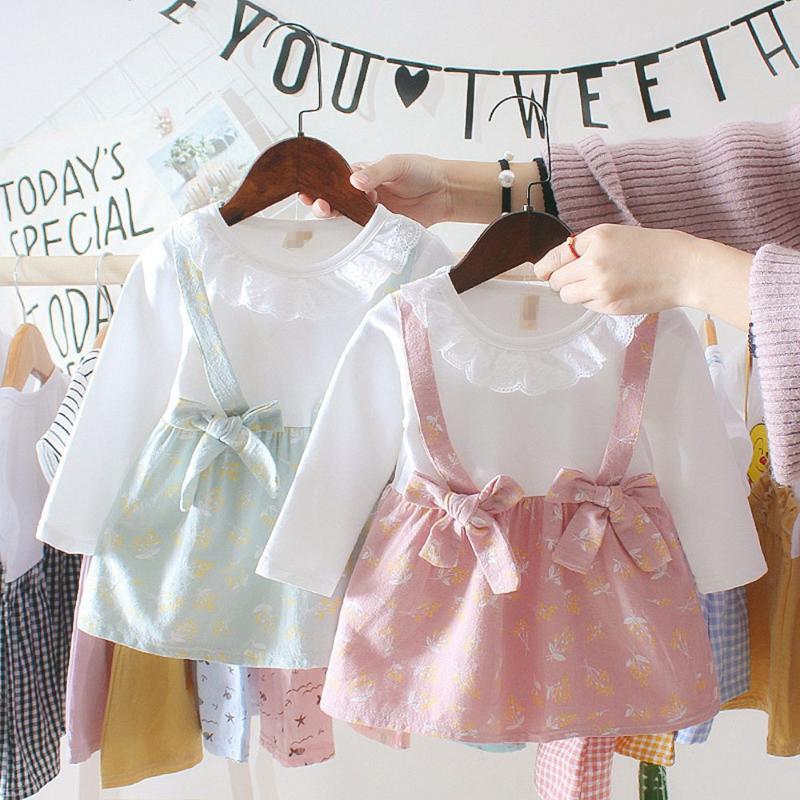 2020 Autumn Girls Princess Bow Dress Children Kids Baby Infants Long Sleeve Patchwork Faux Two Pieces Casual Dresses WT1127, Pink
2020 Autumn Girls Princess Bow Dress Children Kids Baby Infants Long Sleeve Patchwork Faux Two Pieces Casual Dresses WT1127, Pink