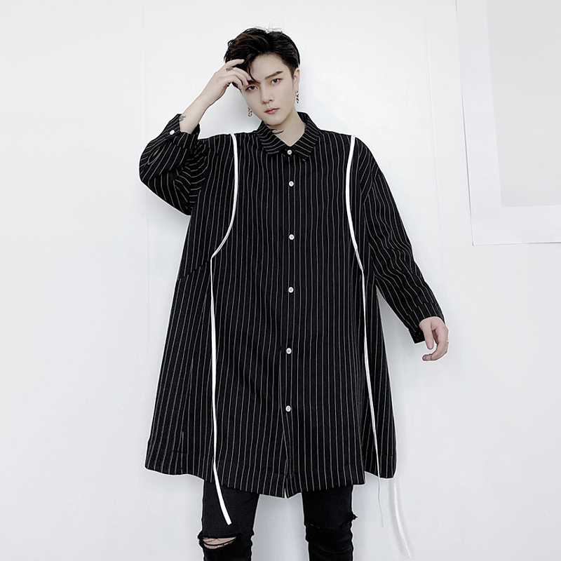EWQ / men's wear ribbon patchwork stripe long shirt male 2020 spring summer new long sleeve shirt fashionable loose tops 9Y2277, As shown in figure
EWQ / men's wear ribbon patchwork stripe long shirt male 2020 spring summer new long sleeve shirt fashionable loose tops 9Y2277, As shown in figure
