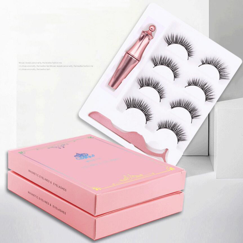 New 3D Magnetic Eyelashes Eyeliner and Eyelashes Kit With Reusable No Glue Faux Mink 5 Magnets False Lashes Pack of 4 Pairs
New 3D Magnetic Eyelashes Eyeliner and Eyelashes Kit With Reusable No Glue Faux Mink 5 Magnets False Lashes Pack of 4 Pairs