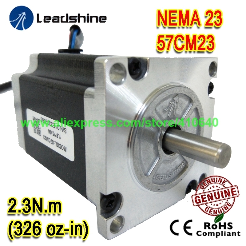 new arrival nema23 stepper motor 57cm23 8 mm shaft 5 a 2.3 n.m torque 76 mm length 4 wires genuine leadshine better quality
new arrival nema23 stepper motor 57cm23 8 mm shaft 5 a 2.3 n.m torque 76 mm length 4 wires genuine leadshine better quality