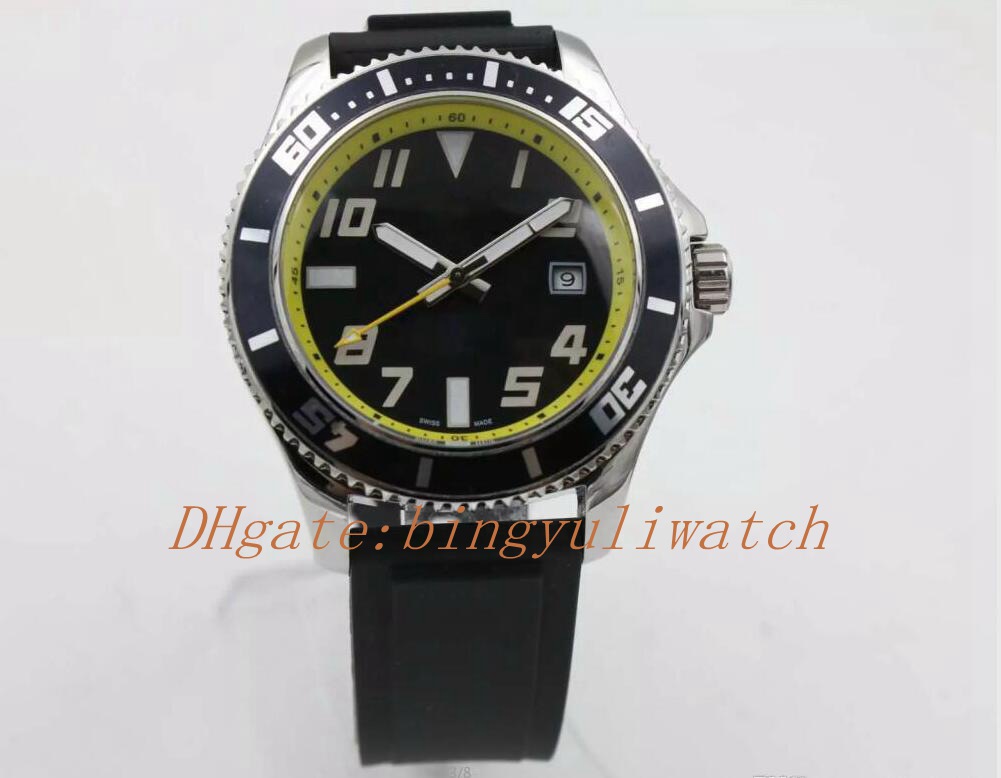 Free Ship Luxury Fine Quality Yellow Dial 1884 44MM Automatic Mechanical Men Watch Black Rubber Black Dial watches mens watch, 01
Free Ship Luxury Fine Quality Yellow Dial 1884 44MM Automatic Mechanical Men Watch Black Rubber Black Dial watches mens watch, 01