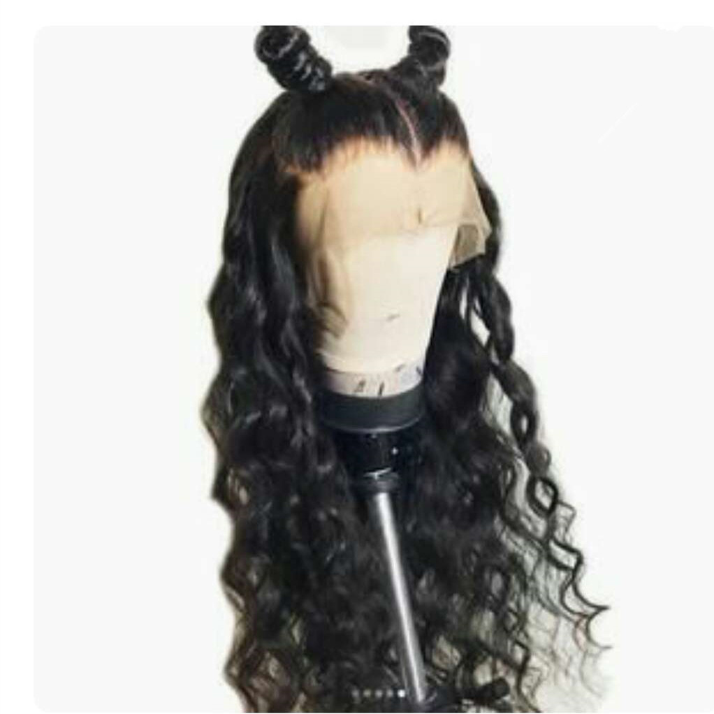 360 Lace Frontal Wave Human Hair Wigs 150% Density Brazilian Loose Wavy Wig with Baby for Black Women Natural Color 18 inch diva1