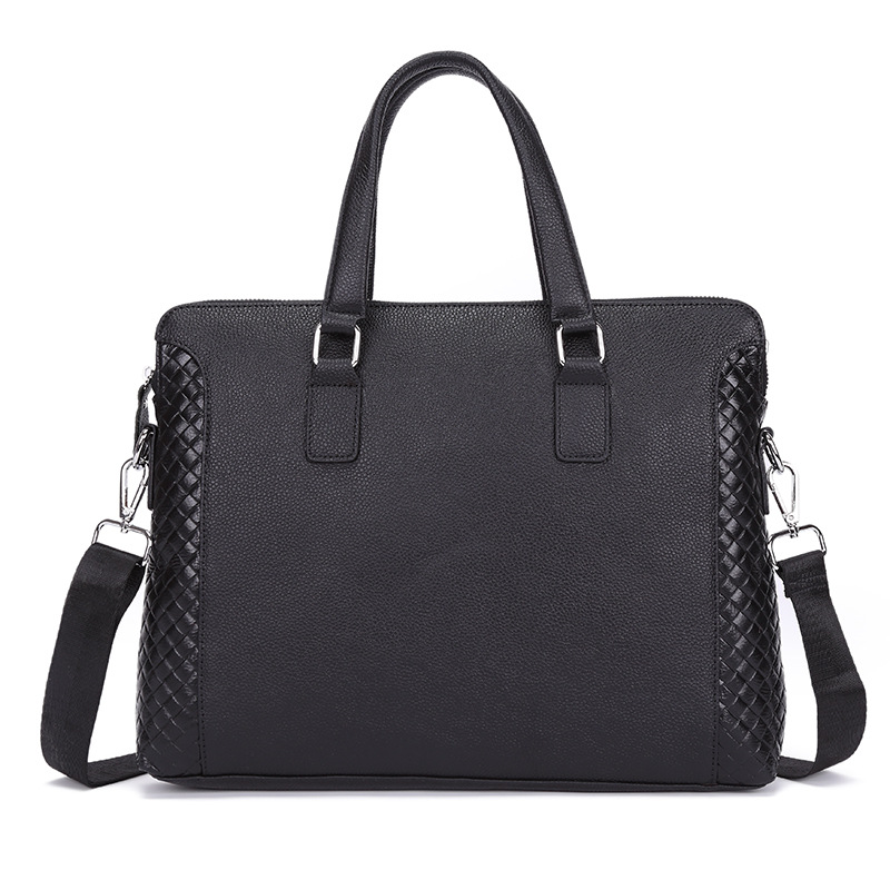 100% Cow Genuine Leather Business Men's Briefcase Male Shoulder Bag Real Leather Men Messenger Bag Weave Computer New Luxury, Black
100% Cow Genuine Leather Business Men's Briefcase Male Shoulder Bag Real Leather Men Messenger Bag Weave Computer New Luxury, Black