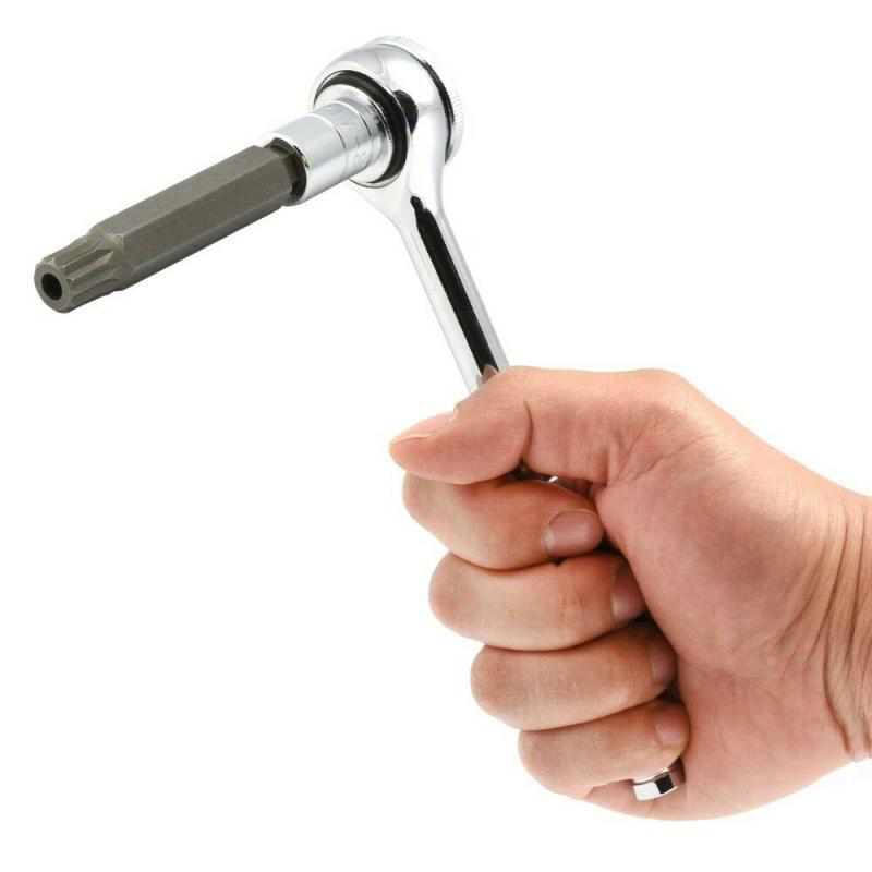 10Pcs/Set Car Repair Tool Triple Square Spline Bit Socket Set M type 1/2 3/8 1/4 Tamper Proof Long Reach Auto Hand-held Disassembly Tools