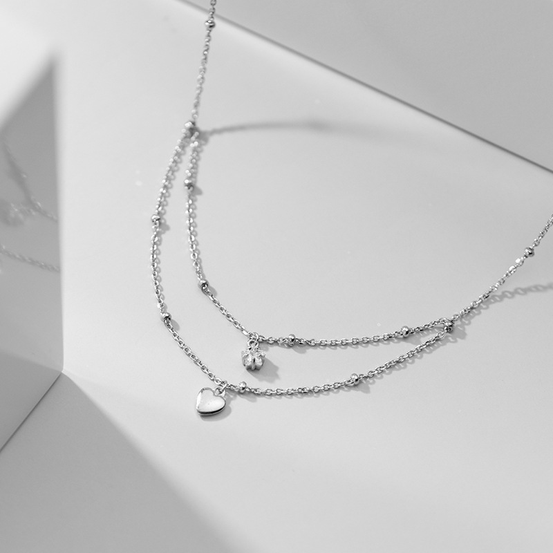 Mix Genuine Sterling Silver Fashion Beads Heart Shape Pendant Necklace Women's Anniversary Gift Jewelry China Factory Direct Sell
Mix Genuine Sterling Silver Fashion Beads Heart Shape Pendant Necklace Women's Anniversary Gift Jewelry China Factory Direct Sell