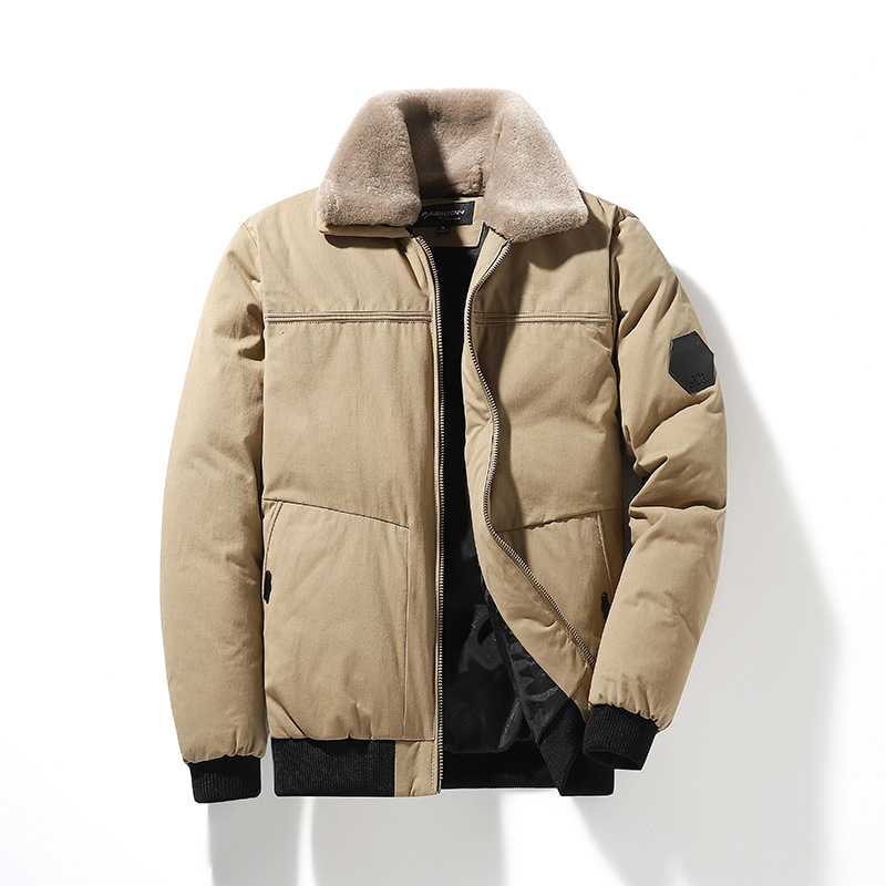 2019 New Casual Men Bomber Jacket Winter Fur Collar Men's Harajuku Jacekts Warm Zipper Winter Male Parka Tops Clothes, Beige
2019 New Casual Men Bomber Jacket Winter Fur Collar Men's Harajuku Jacekts Warm Zipper Winter Male Parka Tops Clothes, Beige