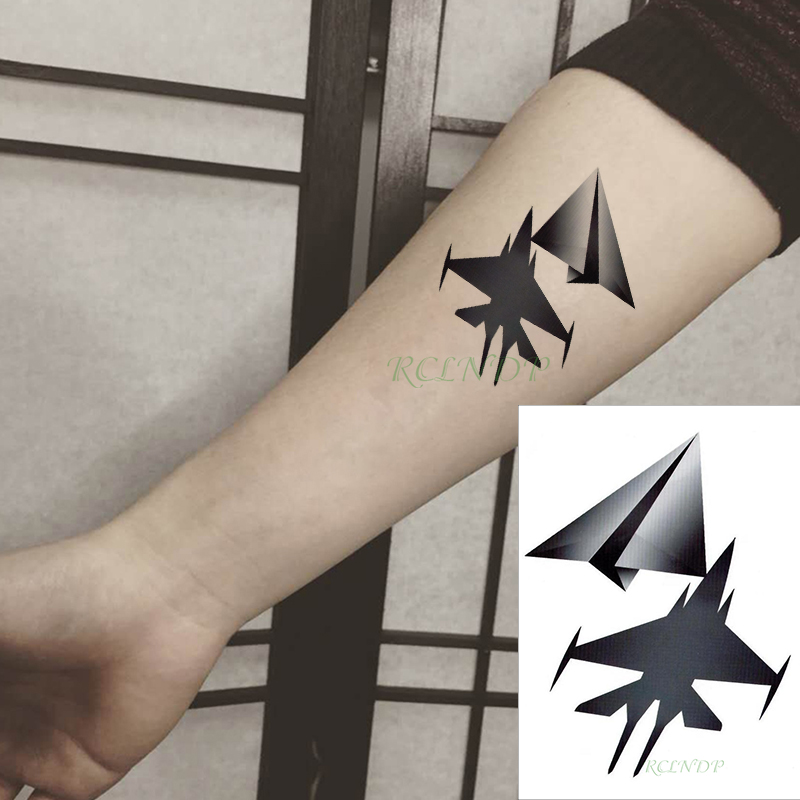 Waterproof Temporary Tattoo Sticker paper aircraft black fake tatto flash tatoo hand leg arm back tattoos for kid men women
Waterproof Temporary Tattoo Sticker paper aircraft black fake tatto flash tatoo hand leg arm back tattoos for kid men women
