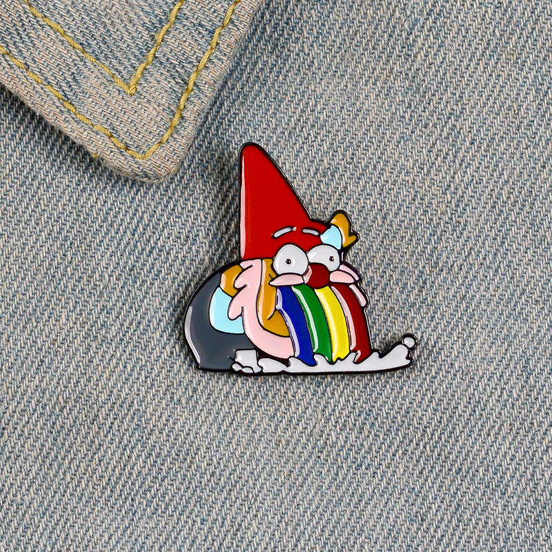 Dwarf cartoon enamel pin brooches for women red hat old man badge rainbow anime cute lapel pin clothes backpack jewelry gift for kids
Dwarf cartoon enamel pin brooches for women red hat old man badge rainbow anime cute lapel pin clothes backpack jewelry gift for kids