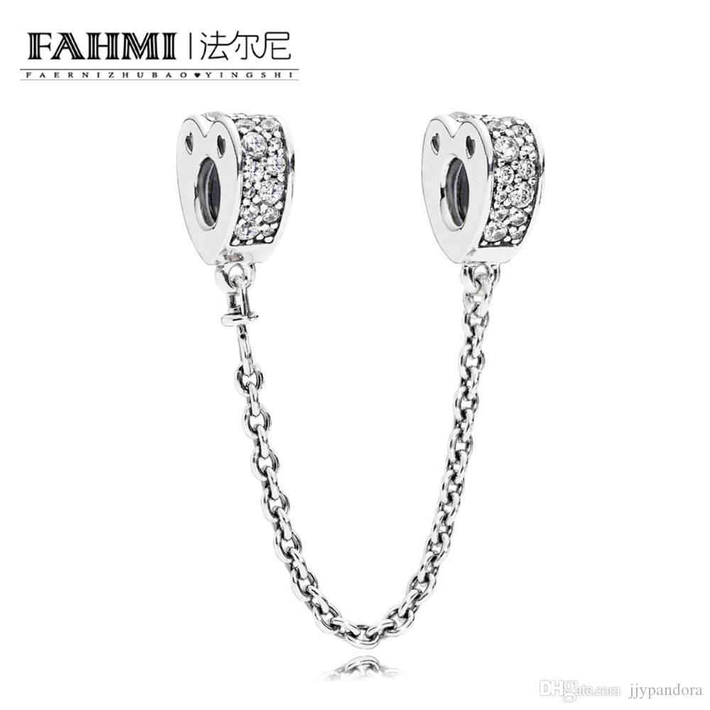 FAHMI 100% 925 Sterling Silver 1:1 Original 797138CZ Authentic Temperament Fashion Glamour Retro Safety Chain Wedding Women Jewelry, Black
FAHMI 100% 925 Sterling Silver 1:1 Original 797138CZ Authentic Temperament Fashion Glamour Retro Safety Chain Wedding Women Jewelry, Black