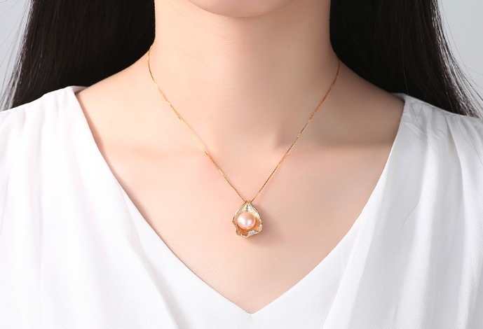 Wholesale- Pearl Jewelry ,pearl Pendant Jewelry Sets For Women Fashion Pearl Necklace/Earring Wedding Jewelry Set , Shell Pendant Design