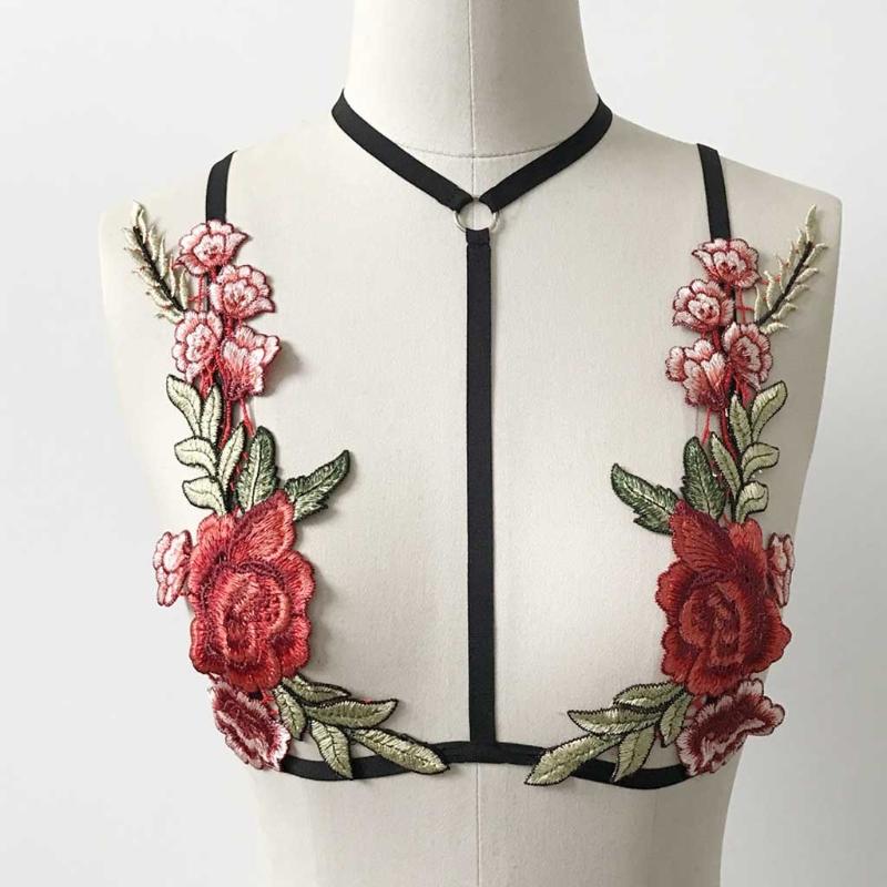 Garter Underwear Bralette G-string Red Black Floral Embroidery Bralette Cupless Lace Bra Bustier Lingerie Dames Sexy Pajamas LW
Garter Underwear Bralette G-string Red Black Floral Embroidery Bralette Cupless Lace Bra Bustier Lingerie Dames Sexy Pajamas LW