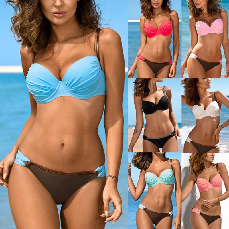 Sexy Thong Bikini Set Women Swimwear Bandage Push Up Padded Swimsuit Summer Beach Womens Bathing Suit Brazilian Monokini
Sexy Thong Bikini Set Women Swimwear Bandage Push Up Padded Swimsuit Summer Beach Womens Bathing Suit Brazilian Monokini