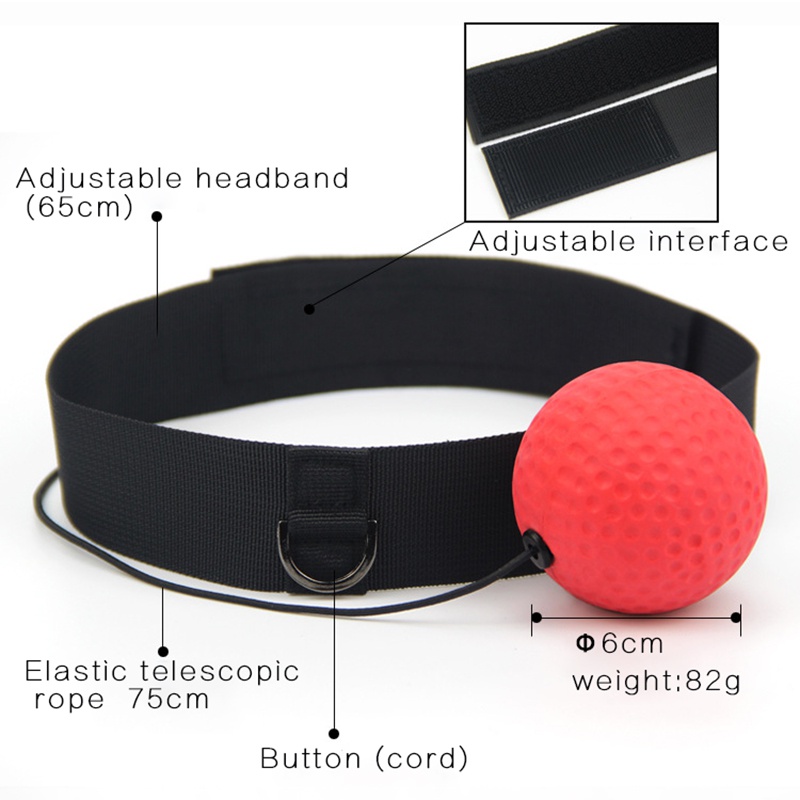 Boxing Reflex Ball Fight Ball Punching Speed Ball for Boxing Training Gym Exercise Coordination With Headband Improve Reaction