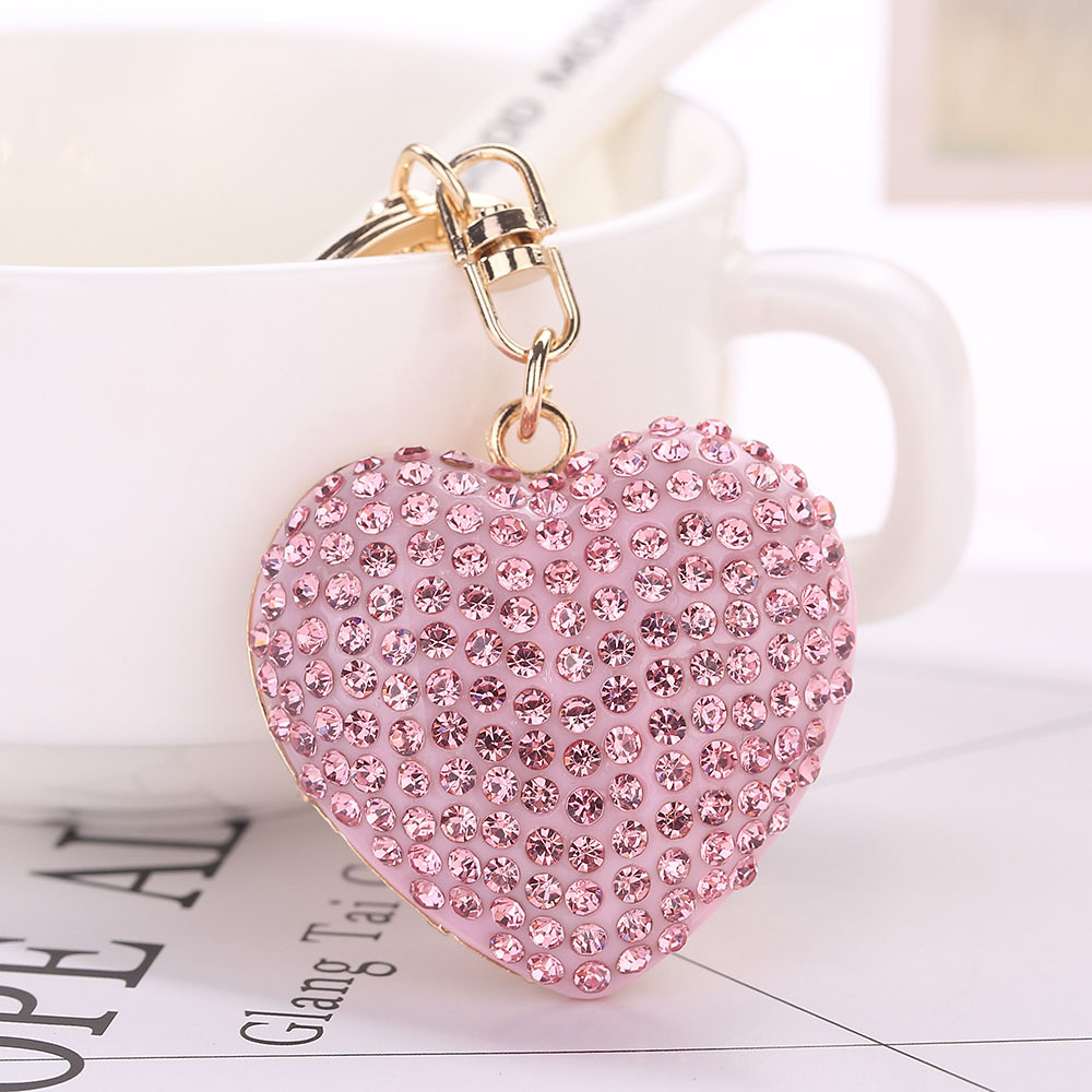 wholesale ute Owl Sparkling Charm Blingbling Keychain Crystal Rhinestone Pendant/Owl Shiny Rhinestone Keychain Key Ring Wallet Handbag