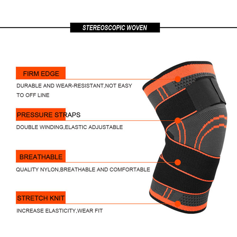 Sports Knee Pads Professional Pressure Stabilized Knee Protector kneecap supporter Knee Pad For Basketball Tennis Cycling Running