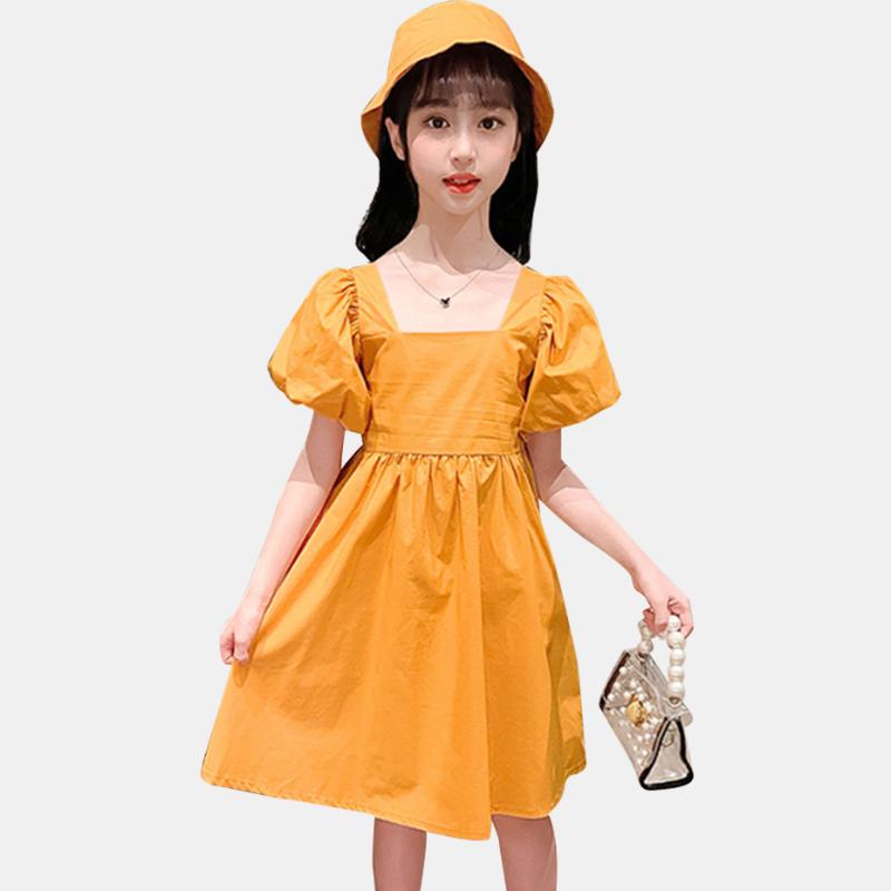 Kids Summer Dresses For Girls Puff Sleeve Dress For Girl Solid Color Dress Kids Square Collar Girls Costumes, As picture
Kids Summer Dresses For Girls Puff Sleeve Dress For Girl Solid Color Dress Kids Square Collar Girls Costumes, As picture