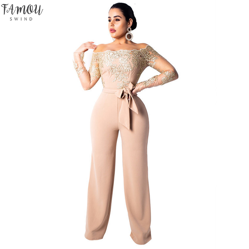 Shoulder Sexy Lace Jumpsuits Summer Fashion Bandage Wide Leg Jumpsuit Long Sleeve Elegant Off Bodycon Female, Blue
Shoulder Sexy Lace Jumpsuits Summer Fashion Bandage Wide Leg Jumpsuit Long Sleeve Elegant Off Bodycon Female, Blue