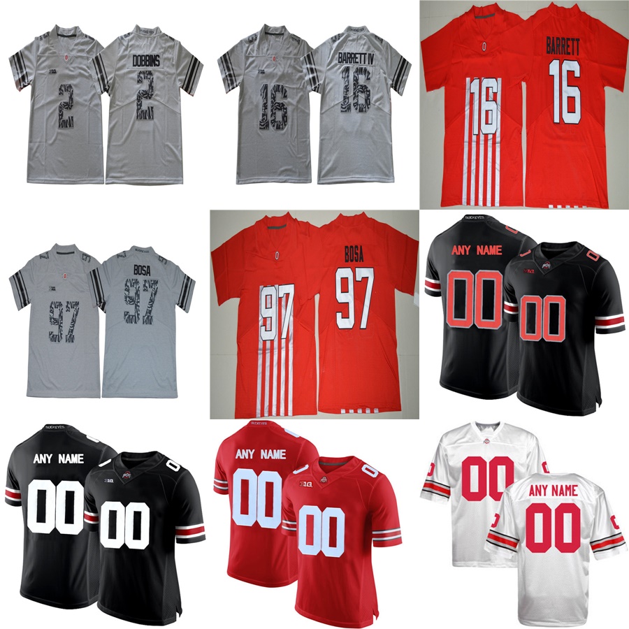 Custom Ohio State Buckeyes 2017 Gray White with Black Camo 2 Dobbins 16 Barrett IV Any Name Number NCAA College Football Jerseys S-3XL, Black with white
Custom Ohio State Buckeyes 2017 Gray White with Black Camo 2 Dobbins 16 Barrett IV Any Name Number NCAA College Football Jerseys S-3XL, Black with white