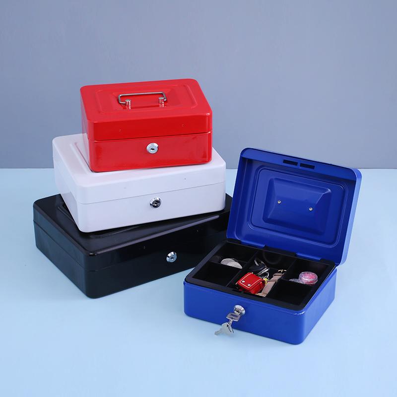 Safe Large Money Box Coin Piggy Bank Lockable Metal Saving Cash Box With Coins Tirelire Chat Jewelry Storage Key 4 Color