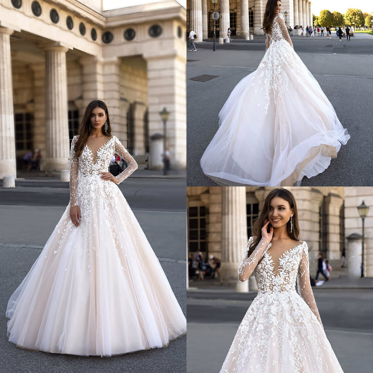 2020 A Line Bohemian Wedding Dresses V Neck Sweep Train Lace Appliqued Beach Wedding Dress Custom Made Long Sleeve Modest Bridal Gowns, Same as image
2020 A Line Bohemian Wedding Dresses V Neck Sweep Train Lace Appliqued Beach Wedding Dress Custom Made Long Sleeve Modest Bridal Gowns, Same as image
