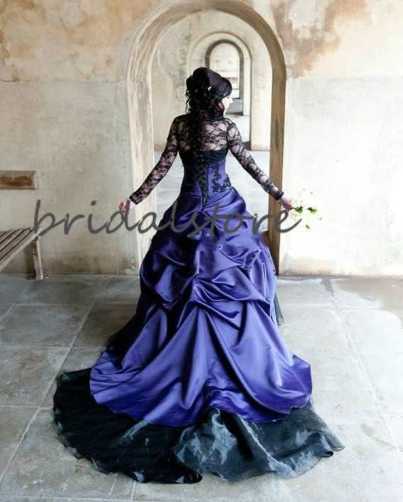 Victorian Masquerade Gothic Wedding Dresses With Lace Jacket Strapless Pleats Country Garden Church Wedding Gowns 2020 Hochzeitskler