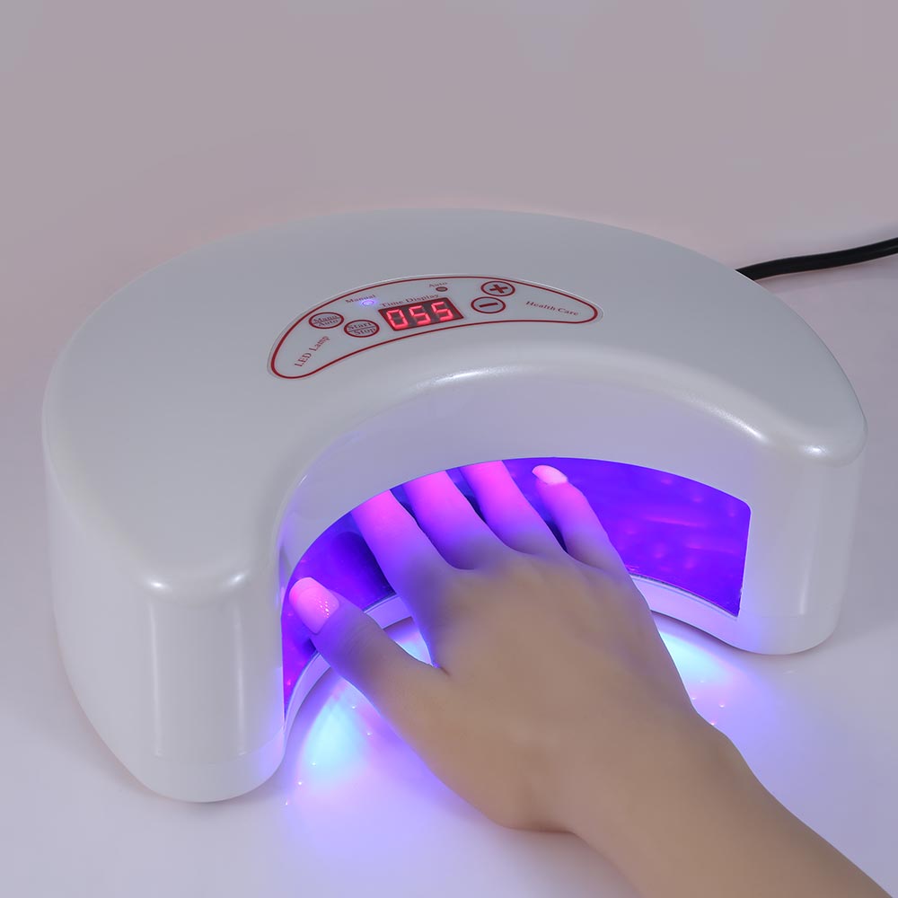 12W Moon Shape Lamp Nail Dryer Pro UV LED Gel Nail Lamp Fast Curing Gel Polish Ice For Manicure Machine Art Tools, Us plug
12W Moon Shape Lamp Nail Dryer Pro UV LED Gel Nail Lamp Fast Curing Gel Polish Ice For Manicure Machine Art Tools, Us plug