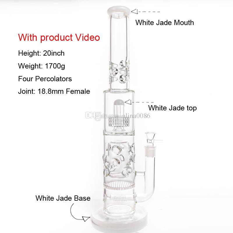 Hookah 7mm thick water bong with 75mm honeycomb perforate birdcage perc glass waterpipe bongs 20inches tall
Hookah 7mm thick water bong with 75mm honeycomb perforate birdcage perc glass waterpipe bongs 20inches tall