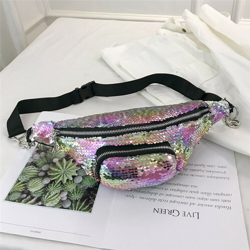 New Women Waist Bag Lovely Sequin Fanny Pack Belt Money Pouch Travel Sport Purse Women Bum Bag Fashion Shoulder Crossbody, Sky blue
New Women Waist Bag Lovely Sequin Fanny Pack Belt Money Pouch Travel Sport Purse Women Bum Bag Fashion Shoulder Crossbody, Sky blue