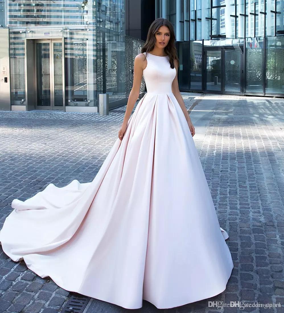 Rhinestones Satin Wedding Dresses A Line Jewel Neck Beading Bridal Gowns Court Train Custom Made vestido de novia Custom, Ivory
Rhinestones Satin Wedding Dresses A Line Jewel Neck Beading Bridal Gowns Court Train Custom Made vestido de novia Custom, Ivory