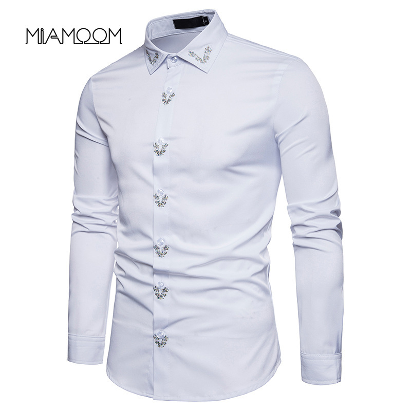 MIAMOOM Men Spring and Autumn Printing Shirt Men' Embroidered Long Sleeve Shirts Camisa Masculina Streetwear, Black
MIAMOOM Men Spring and Autumn Printing Shirt Men' Embroidered Long Sleeve Shirts Camisa Masculina Streetwear, Black