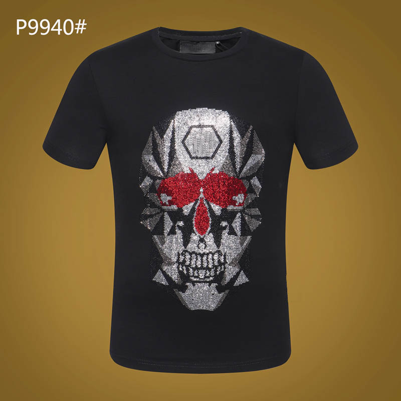 Summer Mens Brand Tshirt PP Skull Print rivet Beads Tops Fashion Designer Tshirt high O-Neck Quality Skull tees #6208, White;black
Summer Mens Brand Tshirt PP Skull Print rivet Beads Tops Fashion Designer Tshirt high O-Neck Quality Skull tees #6208, White;black
