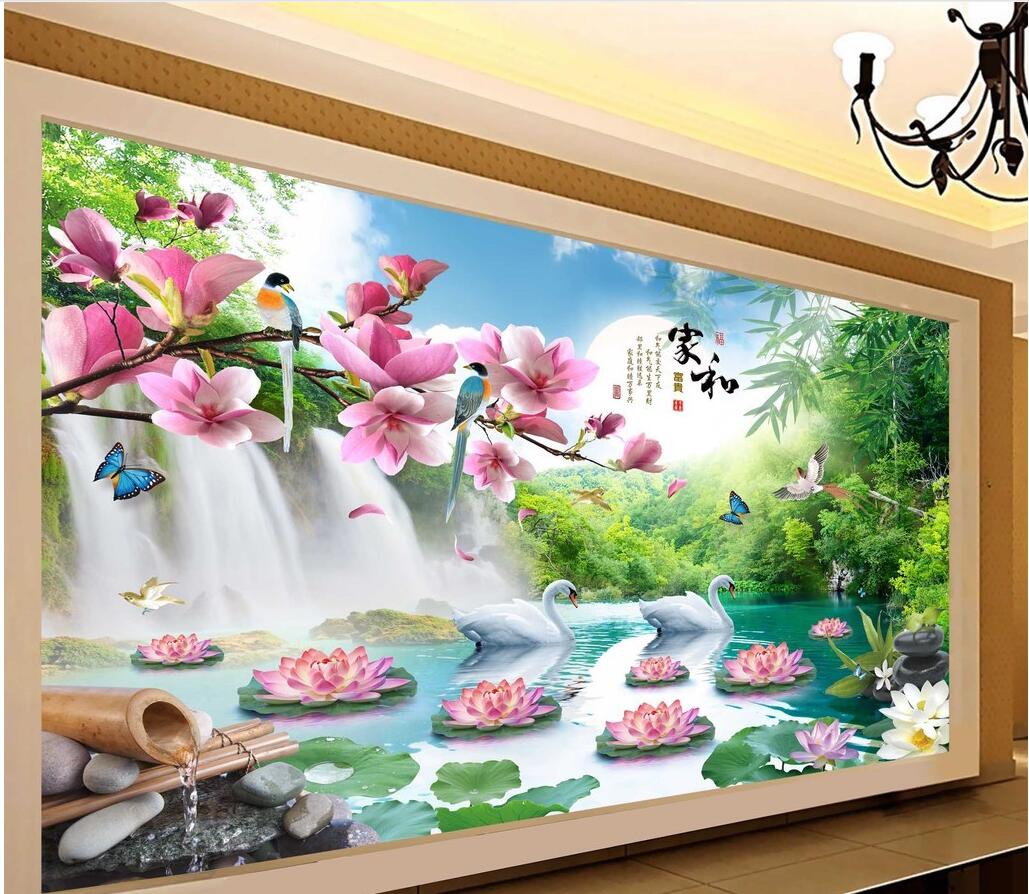 WDBH custom photo mural 3d wallpaper Chinese mountain waterfall flowers tv background wall home decor living room wallpaper for walls 3 d, Non-woven fabric
WDBH custom photo mural 3d wallpaper Chinese mountain waterfall flowers tv background wall home decor living room wallpaper for walls 3 d, Non-woven fabric
