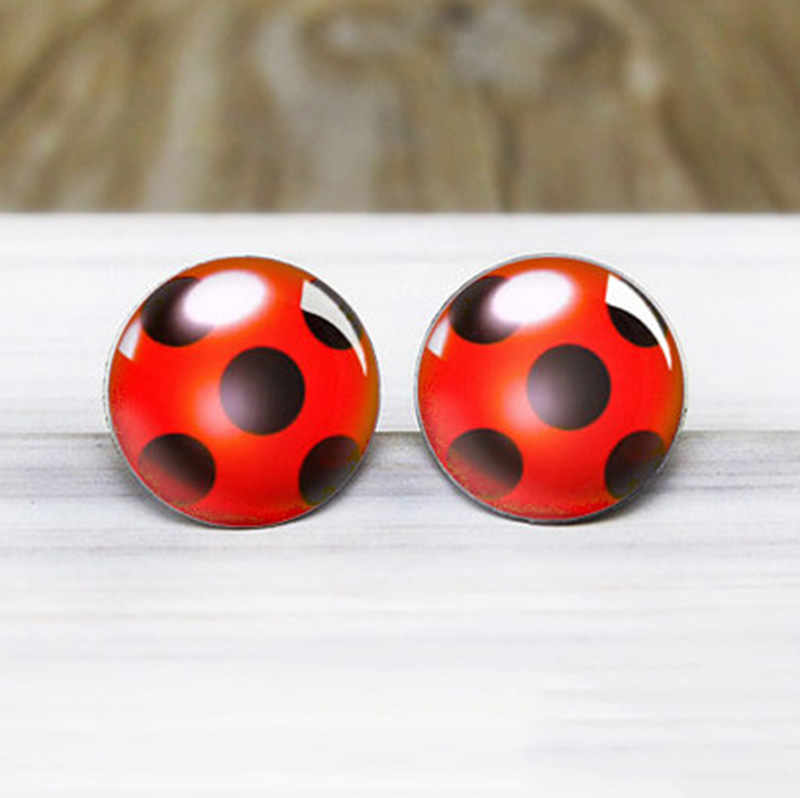 Fashion- Miraculous Ladybug Stud Earrings Women Jewelry Hypoallergenic Nickel Silver Earrings, Golden;silver
Fashion- Miraculous Ladybug Stud Earrings Women Jewelry Hypoallergenic Nickel Silver Earrings, Golden;silver