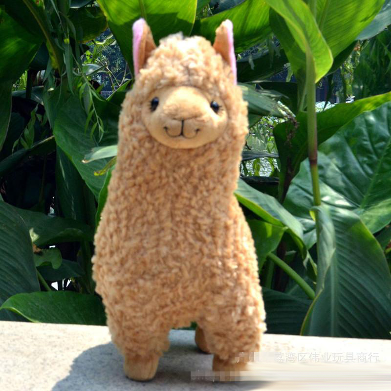 Lovely 23cm White Alpaca Llama Plush Toy Doll Stuffed Animal Dolls Japanese sheep Soft Alpacasso For Kids Birthday Christmas Gifts