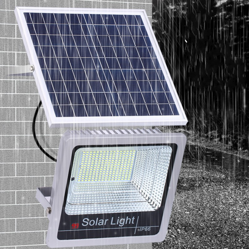 LED Flood Light 100W 120W Super Bright Work Lighting 6500K White Light IP66 Solar Lamp for Garage Yard Garden Gutter